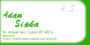 adam sipka business card